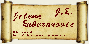 Jelena Rubežanović vizit kartica